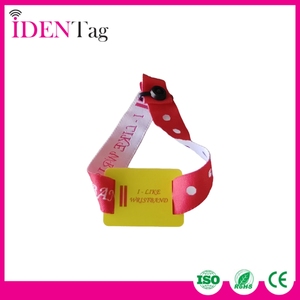 Pulsera RFID tejida única de uso único cortada con calor impresa personalizada para eventos - Product Image 3