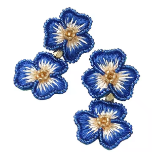 Pendientes clásicos de cuentas de semillas de alta moda con perlas de imitación y secuencias para regalo de fiesta de boda para mujer - Product Image 4