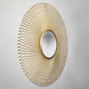 Modern Designer Round Shape Wall <b>Mirror</b>, Shiny <b>Black</b> Finish <b>Bathroom</b> & Living Room Wall <b>Mirror</b> for Bedroom Hall & Wedding Gift - Product Image 3