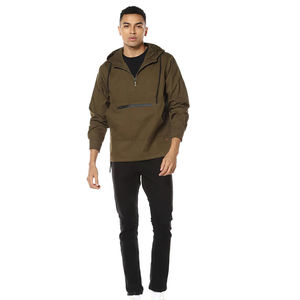 Suéter de Alta Calidad con Cierre de 1/4 para Hombre, Ropa de Otoño, Tallas Grandes, Cuello Alto, Antiarrugas, Transpirable y Resistente al Viento - Product Image 3