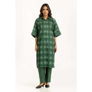 Conjunto de Dos Piezas Casual de Chifón Estampado con Diseño de Algodón para Primavera/Verano, Talla XS - Modelo IPST-55216 - Product Image 6