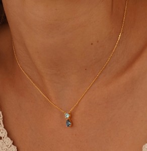 สร้อยคอจี้สร้อยคอควอตซ์ชุบทองปรับได้สำหรับผู้หญิงคอลเลกชั่นทันสมัย - Product Image 5