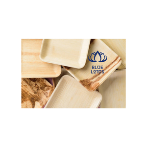 จานใบ Areca Areca ชามใบปาล์มหลากหลายรูปร่างสำหรับรับประทานอาหาร - Product Image 1