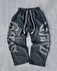 <b>Wholesale</b> Acid Wash <b>Sweatpants</b> High Quality Men's <b>Sweatpants</b> With Pockets Custom Logo Sweat Pants for Men - Product Image 1