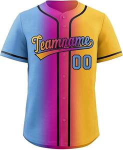 เครื่องแบบเบสบอลสำหรับเยาวชนที่มีสไตล์ชุดเล่นกีฬาซอฟต์บอลพิมพ์ลายได้ตามต้องการ - Product Image 3