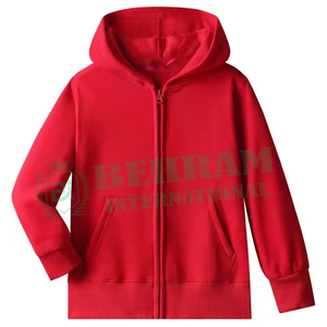 Sweat à capuche unisexe personnalisé OEM, chaud et zippé |   Vêtements de sport décontractés et élégants pour la rue, en polaire/tissu éponge français, respirants et à séchage rapide - Product Image 6