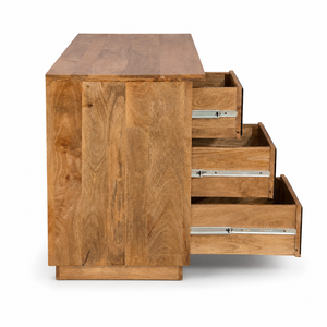 Nexa Solid Mango Wood Kitchen Unit | Antique Kitchen Storage Workstation <b>Cabinet</b> | Custom Color Eco-Friendly Water Resistant - Product Image 3