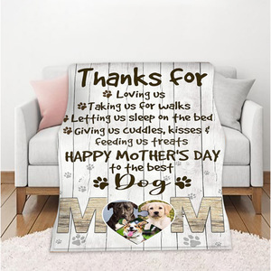 Manta de Franela con Estampado Personalizado de Animales para Sofá Cama, Manta Suave de Felpa para Sofá - Product Image 1