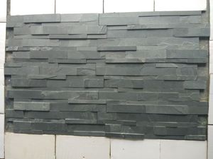 Jak Đen Slate sổ cái tấm Tường tự nhiên xếp chồng lên nhau đá văn hóa Ốp cho nội thất bên ngoài xây dựng độ cao cho khách sạn - Product Image 6