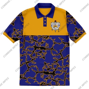 Polo pour hommes de haute qualité en coton mercerisé imprimé par sublimation de logo personnalisé de haute qualité Sigma Gamma Rho en tricot décontracté de couleur unie - Product Image 2