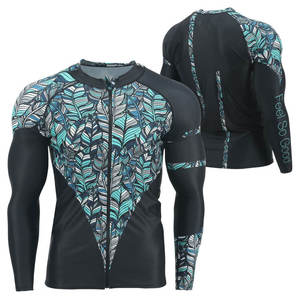 Personalizada de los hombres MMA Rash Guards transpirable Anti-UV Digital impreso sublimado fabricado en Pakistán - Product Image 1