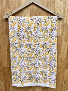 Indian 100% Natural Pure Cotton Knitted Fabric Lightweight Floral Screen Flower Print for Men's Clothing Best <b>Suits</b> Dresses - Product Image 5