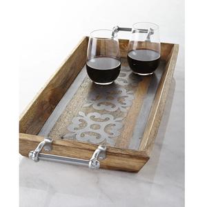 Assiette de service ronde en fer au design de luxe Nouveaux snacks au chocolat et plateau à biscuits pour table à manger pour mariage - Product Image 5