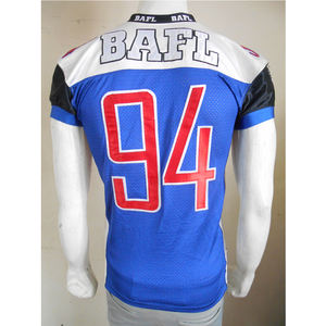 Game Day GLOVES City Camiseta de fútbol americano con paneles de malla de costura de sarga de aparejos y diseño de ajuste atlético para adultos - Product Image 2