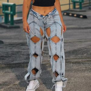 Pantalones vaqueros de mezclilla para hombre, estilo rasgado, nuevo estilo OEM, para dropshipping - Product Image 2