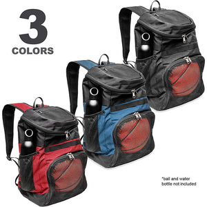 Urban Style Basketball Backpack <b>With</b> Secure Ball Pocket Waterproof Material Padded Straps and <b>Laptop</b> <b>Sleeve</b> Inside - Product Image 5