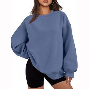 Sudadera Extra Grande de Algodón 100% Ecológico de Secado Rápido con Logotipo Premium en la Parte Delantera para Mujer, OEM - Product Image 1