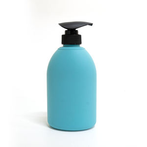 Bouteille de lotion en plastique pour le corps souple noir de luxe de haute qualité de 500ml avec joint de pompe à mousse Emballage cosmétique de luxe unique en gros - Product Image 2