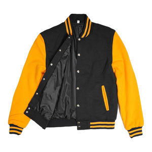 Chaqueta universitaria personalizada para hombre, chaqueta Letterman con capucha de tela de lana bordada de chenilla vintage azul marino para exteriores - Product Image 4