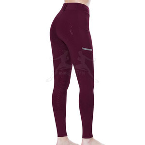 Pantalones Ecuestres de Moda con Cintura Elástica, Tela Ligera y Estilo Elegante para Montar a Caballo - Product Image 2