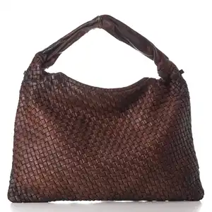 Bags Leather Madeinitaly Shoulder Woman Vintage Washed Bags Civico 93 Pulicati Brown Zipper Tote bag 6970 Cow Leather