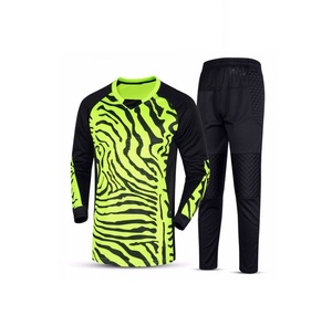 Maillots de gardien de but de football pour adultes à manches longues, de haute qualité, imprimés, à séchage rapide, nouveau design, ensembles d'uniformes pour hommes, 100% coton - Product Image 1