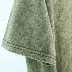 T-shirt de lavage à l'acide pour hommes de qualité supérieure facile à porter t-shirt de lavage à l'acide pour hommes légers - Product Image 3