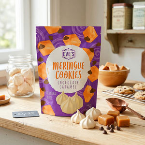 Bolsa con cierre hermético, impresa a medida, con acabado mate, de calidad alimentaria, para envasar frutos secos, galletas y bocadillos. - Product Image 2