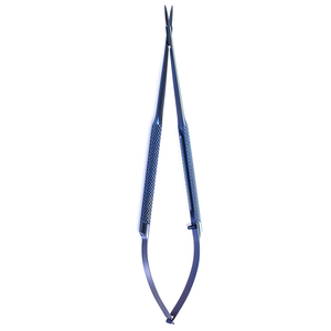 Ciseaux micro-chirurgicaux de couleur bleu titane, ciseaux de dissection à pointe fine multi-usages pour instruments de microchirurgie de précision - Product Image 6