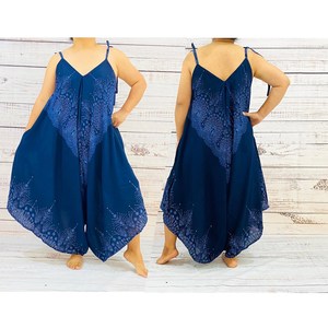 Sohna Long V-neck A-Line Formal Boho <b>Dress</b> in 100% Cotton with Thin Straps Yellow Ethnic Print & Purple Paisley - Product Image 1