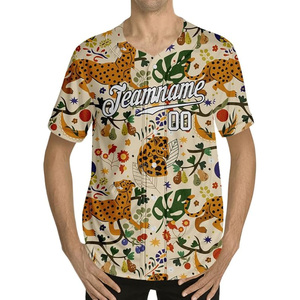 เสื้อเจอร์ซีย์เบสบอลโพลีเอสเตอร์ระเหิด100% เสื้อเจอร์ซีย์พิมพ์หมายเลขโลโก้ชื่อทีมแบบกำหนดเอง - Product Image 5