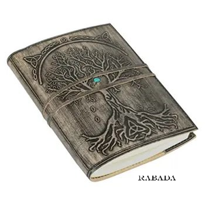 Leather Journal Refillable <b>Lined</b> Paper Tree of Life Handmade Writing <b>Notebook</b> Diary Leather Daily Notepad for Women and Men - Product Image 1