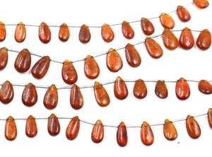 Perles en forme de marquise à facettes de kyanite orange naturelle Fournisseur de perles de kyanite orange naturelle de 8 pouces - Product Image 3