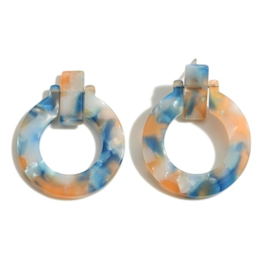 Pendiente de resina de diseñador de moda, Pendientes colgantes de resina para mujer, accesorios de joyería de regalo con artesanía natural - Product Image 5