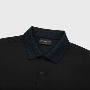 Chemise à manches courtes respirante brodée personnalisée, coupe classique, style décontracté pour homme - Product Image 5