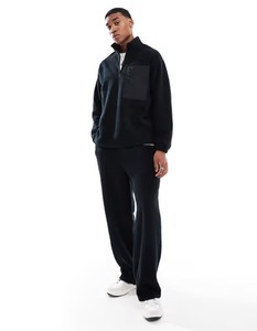 OEM surdimensionné 1/4 fermeture éclair thermique doux polaire sweats à capuche à fermeture éclair polaire hommes sweats à capuche 100% coton pull sweats à capuche - Product Image 3