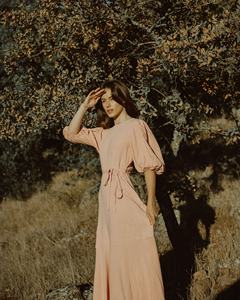 Élégant bohème A-ligne longue Maxi robe pour les femmes de haute qualité décontracté indien porter avec bouton décoration pour l'été - Product Image 2