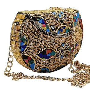 กระเป๋าคลัทช์โมเสคสำหรับผู้หญิงกระเป๋าคลัทช์งานเย็นรุ่นลิมิเต็ดทำมือ - Product Image 1