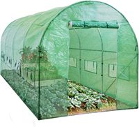 Serre de jardin extérieure de haute qualité avec cadre métallique recouvert de film en polycarbonate, facilement assemblable, au prix d'usine