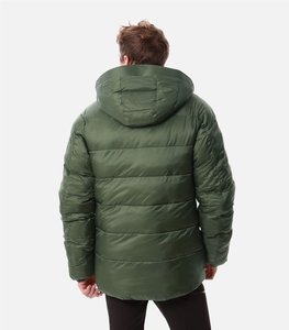 เสื้อแจ็คเก็ตพัฟเฟอร์แบบมีฮู้ดสำหรับผู้ชาย ยี่ห้อ Indemand ระบายอากาศได้ดี สวมใส่สบาย เหมาะสำหรับฤดูหนาว พร้อมซิปและขอบแขนเสื้อยืดหยุ่น - Product Image 2