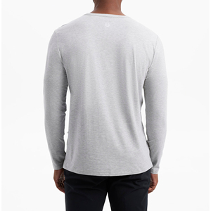 Diseño personalizado de los hombres de manga larga Camisetas casuales al por mayor de manga larga Camisetas 100% de algodón de verano camiseta de gran tamaño para hombres - Product Image 5