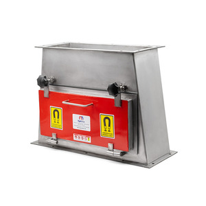 แผ่นแม่เหล็กเฟอร์ไรต์ขนาด 500x200 มม. ตัวแยกแม่เหล็กแบบแผ่นพร้อมตัวเรือนสแตนเลสเกรดอาหาร สำหรับงานอุตสาหกรรม แม่เหล็กถาวรสำหรับการดัดงอ - Product Image 1