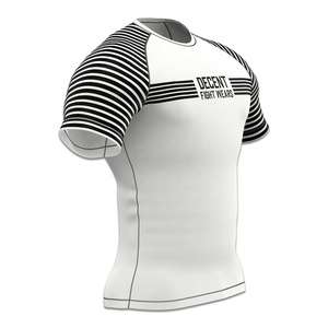 Camiseta de Compresión Profesional para Hombre, para BJJ, de Poliéster y Elastano, Absorbe la Humedad, Secado Rápido, para Entrenamiento - Product Image 3