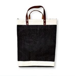 Nouveau Grand Sac Fourre-tout Imperméable 2026 en Jute et Chanvre Bio Recyclé avec Poignées en Cuir pour Vin, Plage et Shopping – Vente en Gros - Product Image 6