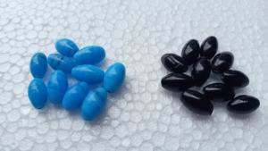 ลูกปัดแก้วรูปนกทำเองสีฟ้าและสีเขียวสำหรับนักออกแบบเครื่องประดับและร้านขายลูกปัด - Product Image 3