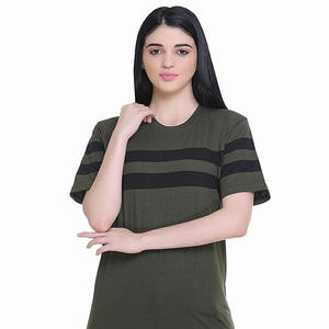 Camiseta de cuello redondo hecha con diseño OEM y ODM para mujer, camiseta transpirable de secado rápido 2025, ropa de moda superior, camisetas para mujer - Product Image 4