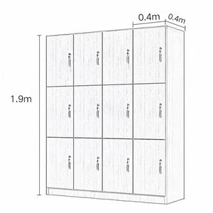 Gabinete de Almacenamiento de Madera Personalizado para Uso Comercial, Muebles Escolares, Diseño Moderno para Espacios Compartidos en Universidades, Gimnasios y Oficinas - Product Image 6
