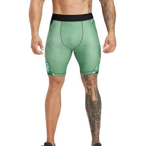 Short de compression pour hommes avec taille élastique Dernière conception pour vêtements de course décontractés Disponibilité en gros - Product Image 1