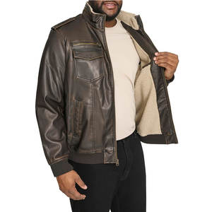 Veste en cuir pour homme de qualité supérieure, personnalisée, en gros, à prix avantageux, en matériau durable - Product Image 4