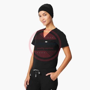 หมวกพยาบาลผ้าฝ้ายสำหรับโรงพยาบาลเครื่องแบบพยาบาลขัดผิวโลโก้ได้ตามต้องการ - Product Image 3